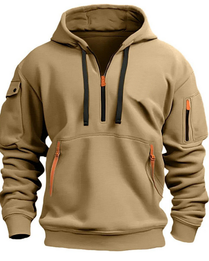 Samuel | Herren Freizeit Hoodie mit Reißverschluss-Taschen