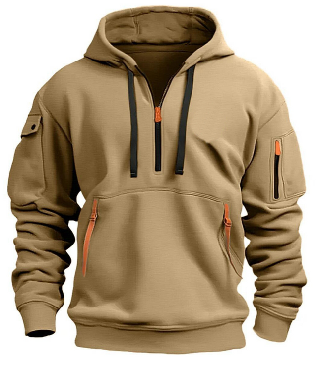 Samuel | Herren Freizeit Hoodie mit Reißverschluss-Taschen