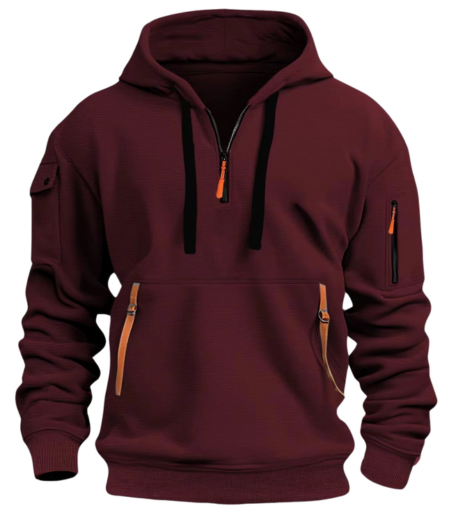 Samuel | Herren Freizeit Hoodie mit Reißverschluss-Taschen