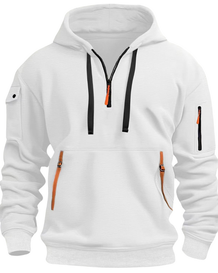 Samuel | Herren Freizeit Hoodie mit Reißverschluss-Taschen