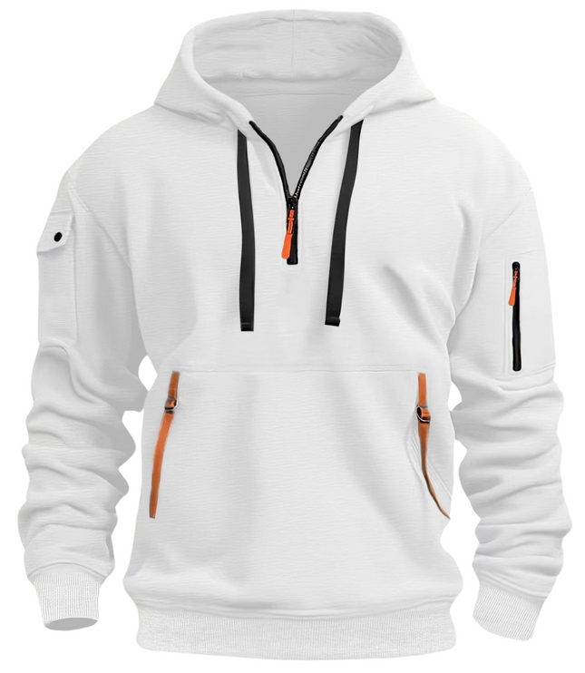 Samuel | Herren Freizeit Hoodie mit Reißverschluss-Taschen