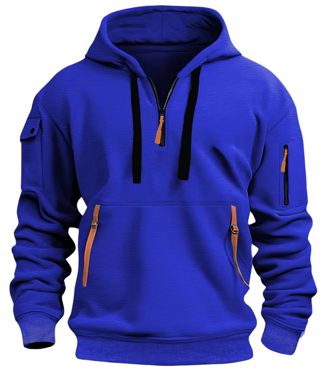 Samuel | Herren Freizeit Hoodie mit Reißverschluss-Taschen