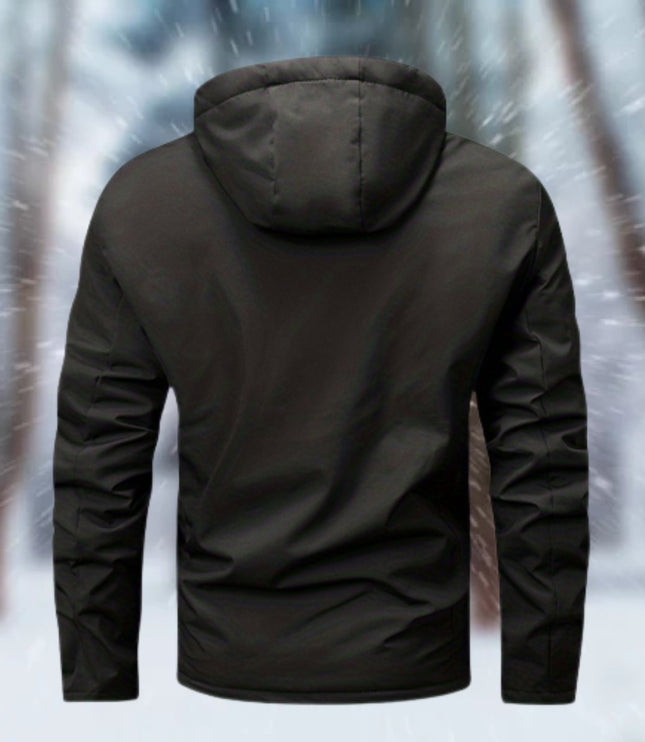 Herren Winterjacke wasserdicht gefüttert mit Kapuze