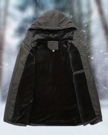 Herren Winterjacke wasserdicht gefüttert mit Kapuze