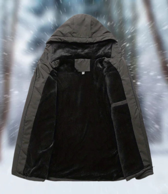 Herren Winterjacke wasserdicht gefüttert mit Kapuze