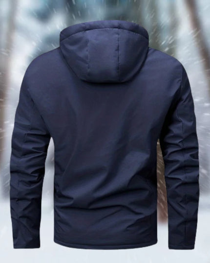 Herren Winterjacke wasserdicht gefüttert mit Kapuze