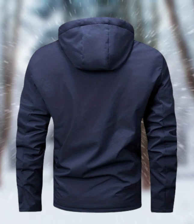 Herren Winterjacke wasserdicht gefüttert mit Kapuze