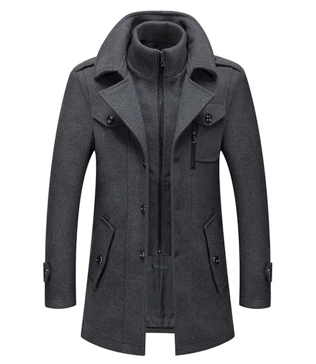 Men's Two-Piece Lined Winter Coat
