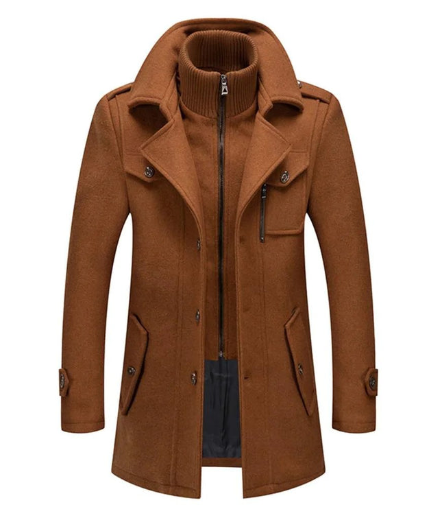 Men's Two-Piece Lined Winter Coat