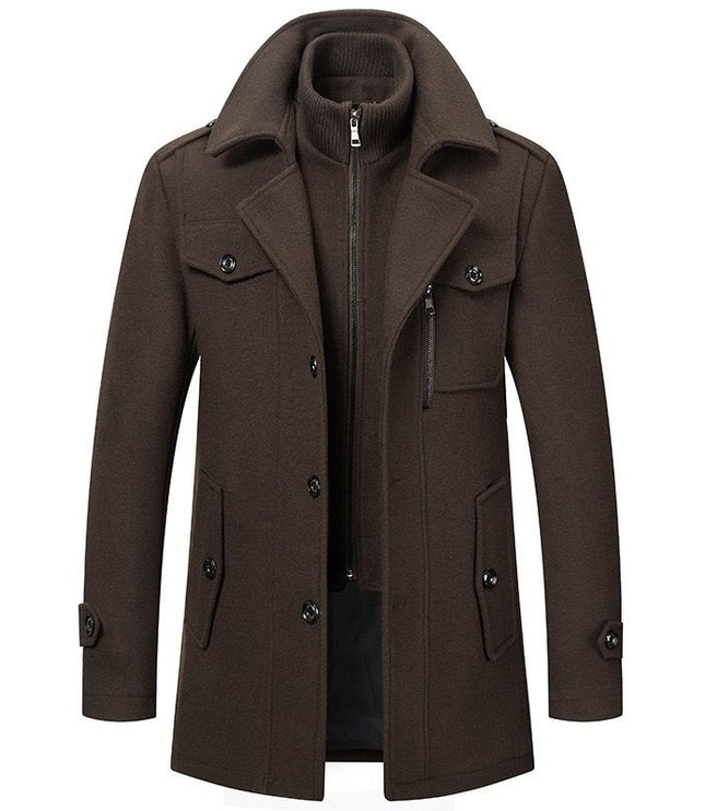 Men's Two-Piece Lined Winter Coat