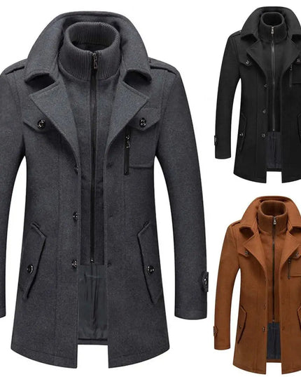 Men's Two-Piece Lined Winter Coat