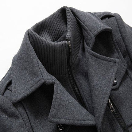 Men's Two-Piece Lined Winter Coat