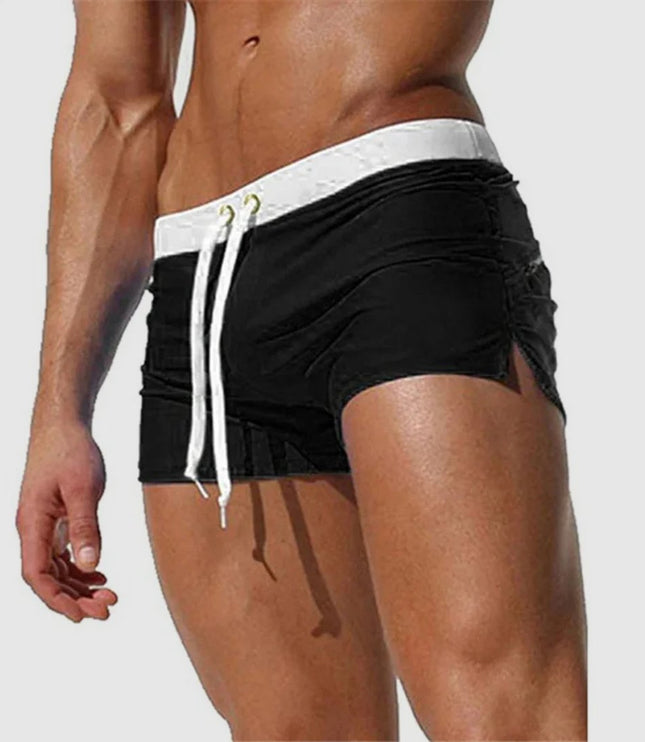 Męskie Kąpielówki Slim Fit z Regulowanym Sznurkiem