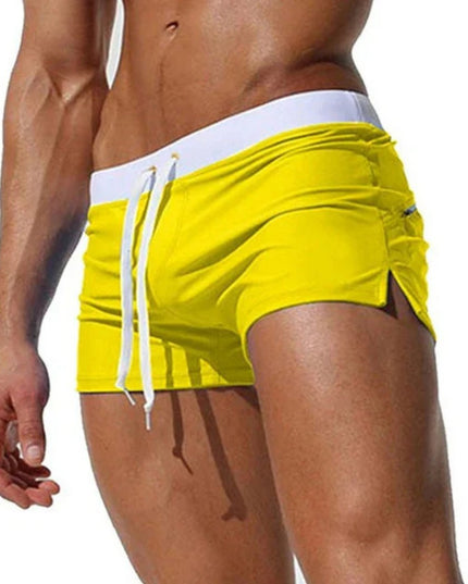 Męskie Kąpielówki Slim Fit z Regulowanym Sznurkiem