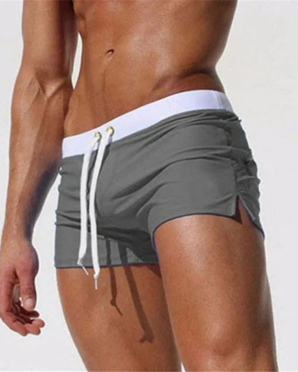 Męskie Kąpielówki Slim Fit z Regulowanym Sznurkiem