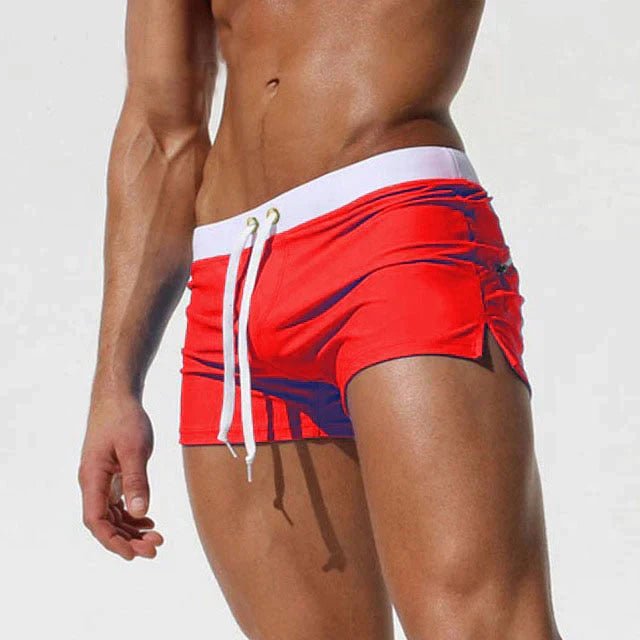 Męskie Kąpielówki Slim Fit z Regulowanym Sznurkiem