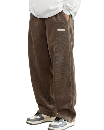 Emil | Pantalon décontracté en velours côtelé à jambes larges pour hommes
